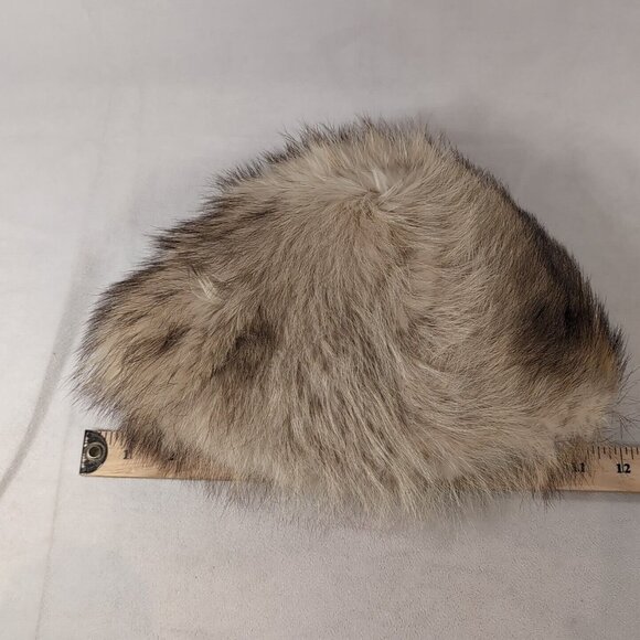Vintage Vittorio Creation Genuine Fur Hat Men's Women's Winter Canada Tan Beige - Picture 5 of 7
